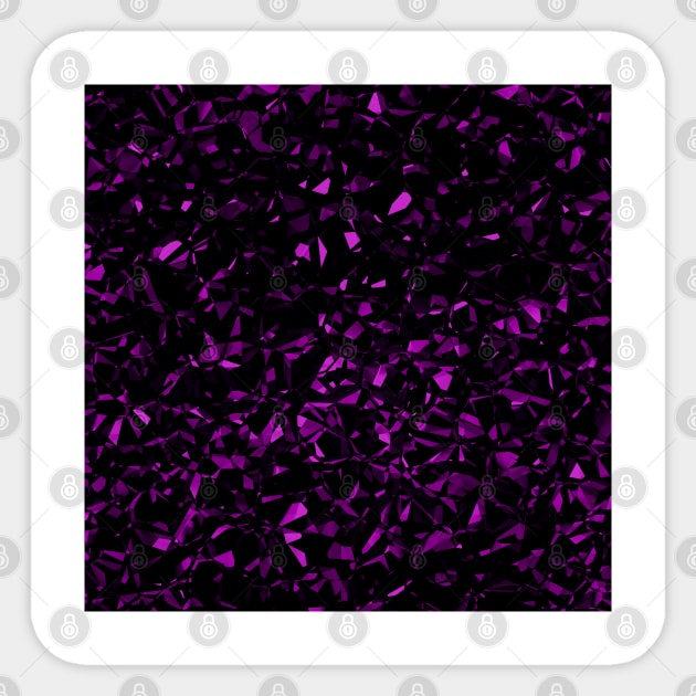 Abstract Purple Gem Pattern Sticker by thesnowwhyte